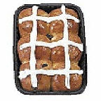 Fresh Bake Shop Hot Cross Buns - Cheese, 6 Pack, 10 oz