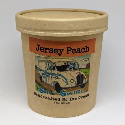 Sip N' Swirl Jersey Peach Pint, 1 pint