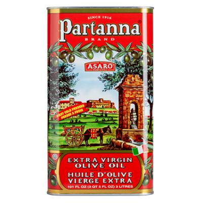 PARTANNA OIL OLIVE EVOO SICILIAN TIN, 101 fl oz