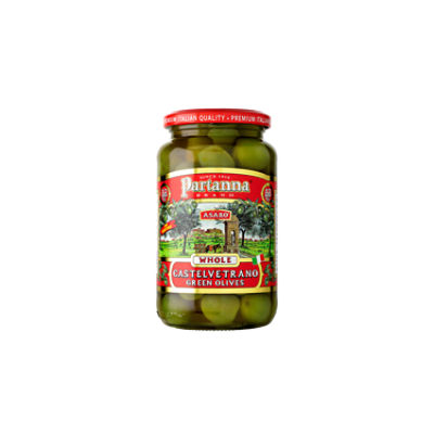 PARTANNA WHOLE CASTLEVETRANO GREEN OLIVES, 12 oz