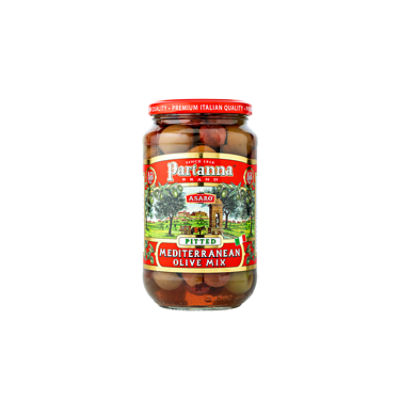 PARTANNA PITTED MEDITERRANEAN OLIVE MIX, 9 oz