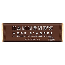 HAMMOND S'MORES MILK CHOC BAR, 2.25 oz
