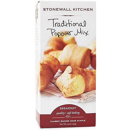 Stonewall Kitchen Breakfast Traditional Popover Mix, 12.3 oz
Named for the way they dramatically puff up in the oven, popovers are the All-American version of what our British friends know as Yorkshire pudding. Wonderfully buttery with soft layers and a crusty exterior, these pillowy delights are perfect for serving alongside a roast dinner or enjoying for breakfast with jam.