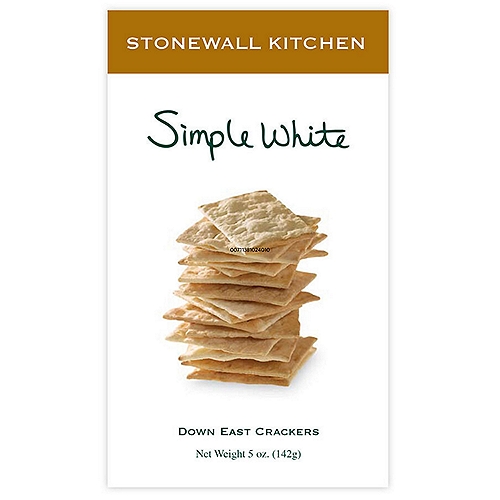 Stonewall Kitchen Simple White Down East Crackers, 5 oz