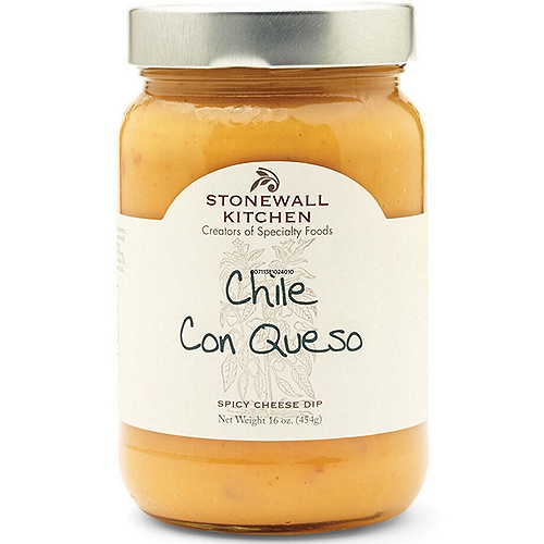 Stonewall Kitchen Spicy Cheese Dip, 16 oz
Our recipe for this authentic tasting chile con queso dip includes cheddar cheese, tomatoes, jalapeño and chipotle peppers, and zesty seasonings.