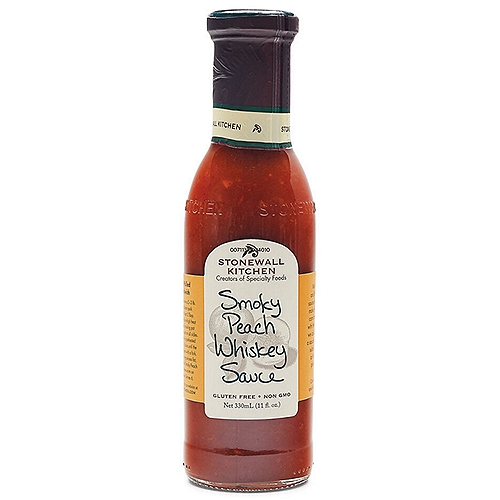 Stonewall Kitchen Smoky Peach Whiskey Sauce, 11 fl oz
We really like thick and flavorful barbecue sauce, so we thought we'd make our own version by combining juicy peaches with the smoothest whiskey we could find. The result is a sauce that's slow pouring, subtle and smooth with a hint of spice and a pinch of sweetness.
