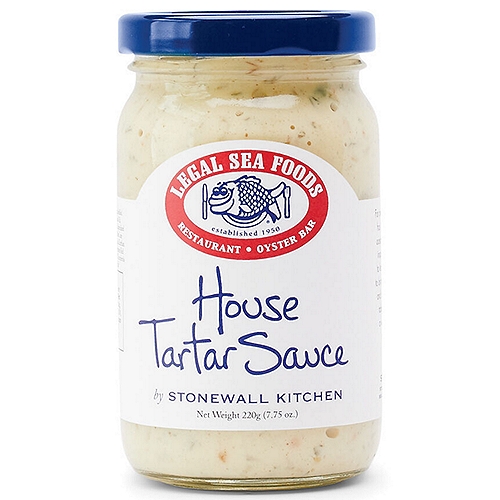 When it comes to the perfect condiment for pairing with fried seafood, tartar sauce wins over ketchup every time. Creamy yet tangy, ours takes inspiration from Legal Sea Foods’ classic in-house recipe, using herbaceous dill and course-cut pickle relish to complement an aioli-like base. Always delicious slathered on a fish sandwich, you’ll also enjoy it as a dip for bar food staples like French fries. 7.75 ounce. 
