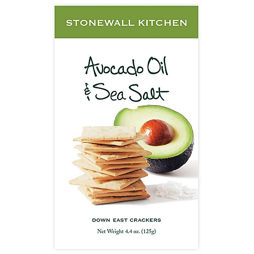Stonewall Kitchen Avocado Oil & Sea Salt Down East Crackers, 4.4 oz