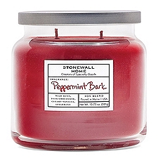 STONEWALL HOME PEPPERMINT BARK MED CANDLE , 13.75 oz