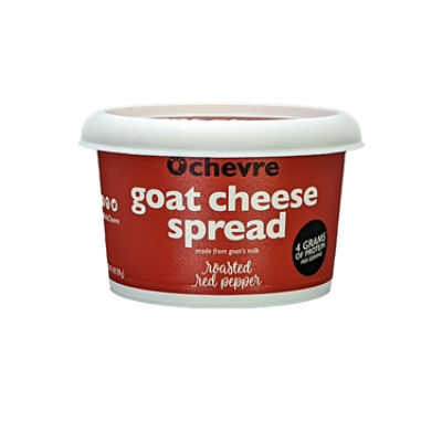 BELLE CHEVRE ROASTED RED PEPPER GOAT CHEESE SPREAD , 6 oz