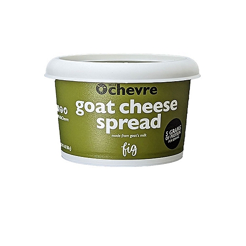 BELLE CHEVRE FIG GOAT CHEESE SPREAD. 6 OUNCES.