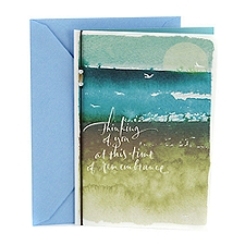 Hallmark Sympathy Card (Seascape with Birds), 1 Each