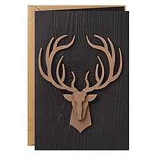 Signature Birthday Card (Deer Head), 1 each