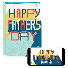 Hallmark Personalized Video, Happy Father's Day Card, 1 Each