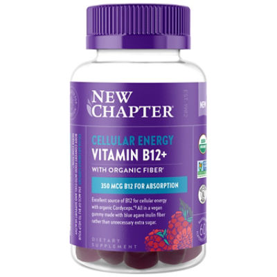 New Chapter Cellular Energy Vitamin B12 Gummy, 60 each