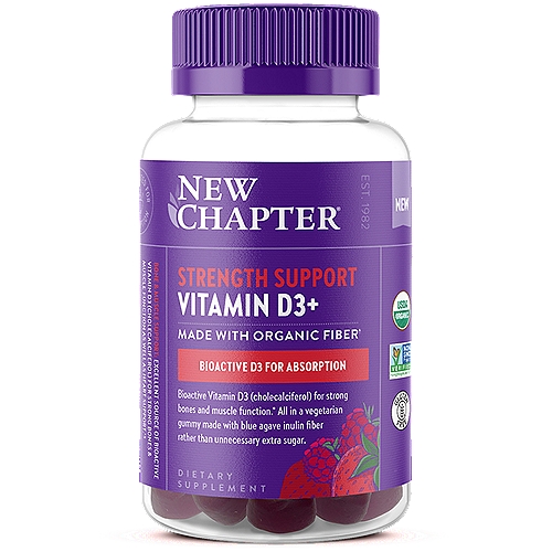 New Chapter Strength Support Vitamin D3 Gummy, 60 each
