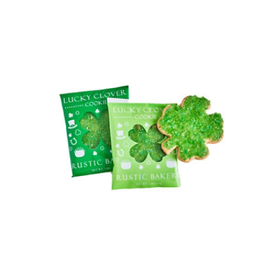RUSTIC BAKERY LUCKY CLOVER INVIDUALLY WRAPPED COOKIE