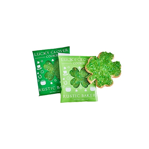 RUSTIC BAKERY LUCKY CLOVER INVIDUALLY WRAPPED COOKIE