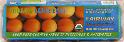 Fairway Organic Large Eggs, 12 count