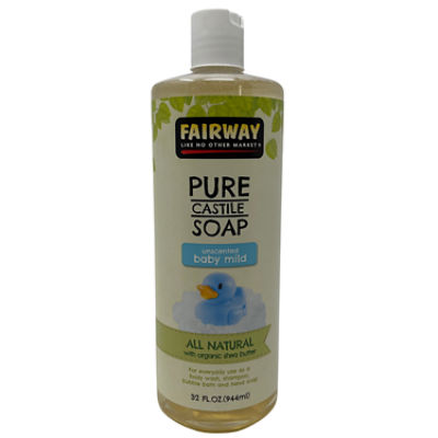 Fairway Pure Castile Soap Unscented Baby Mild, 32 fl oz