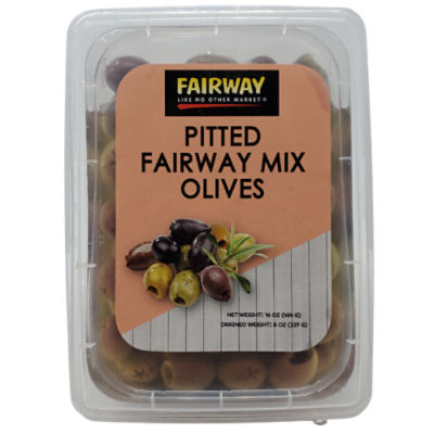 Fairway Pitted Mixed Olives, 16 oz