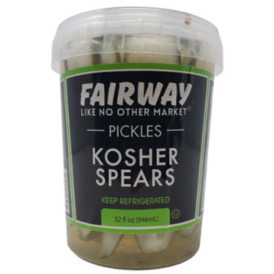 Fairway Kosher Pickle Spears, 32 oz