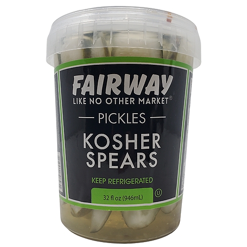 Fairway Kosher Pickle Spears, 32 oz