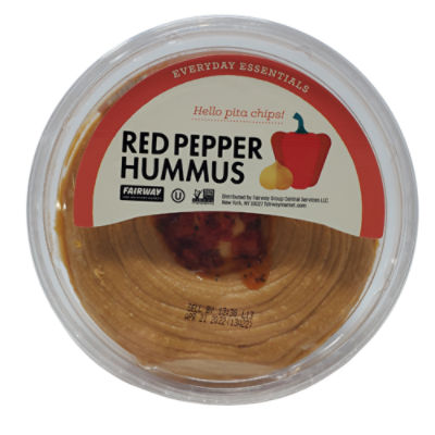 Fairway Hummus Roasted Red Pepper, 10 oz