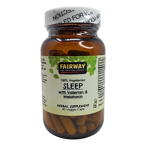 Fairway Herbal Supplement Sleep with Valerian & Melatonin , 90 each