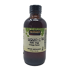 Fairway Liquid Vitamin C Orange Flavor 500 mg, 4 Fluid ounce