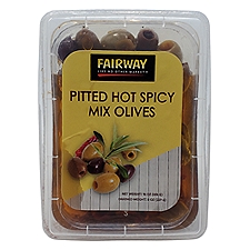 Pitted Spicy Mix Olives, 16 Ounce