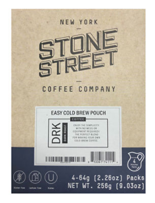 Stone Street Coffee Cold Brew Pitcher Pouches, 9.03 oz