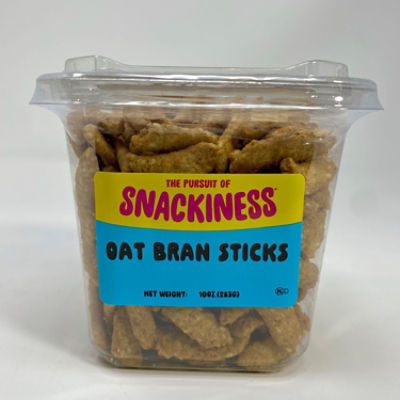 SNACKINESS OAT BRAN STICKS, 10 oz