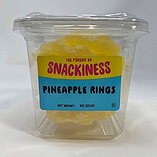 SNACKINESS PINEAPPLE RINGS , 9 oz