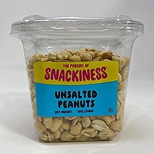 SNACKINESS UNSALTED PEANUTS, 12 oz
