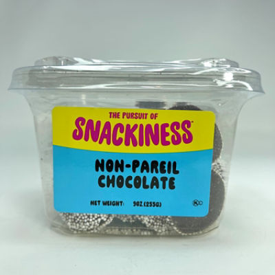 SNACKINESS NON PAREIL CHOCOLATE, 9 oz