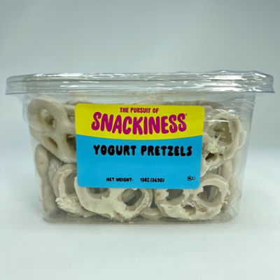 SNACKINESS YOGURT COVERED PRETZELS, 13 oz