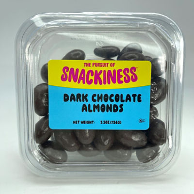 SNACKINESS DARK CHOC ALMONDS