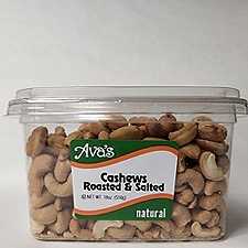 Ava's Dried Fruits and Snacks Cashews - Salted and Roasted, 18 oz