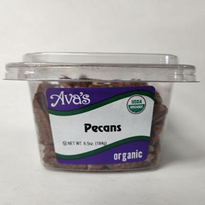 Ava's Dried Fruits and Snacks Organic Pecans, 6.5 oz