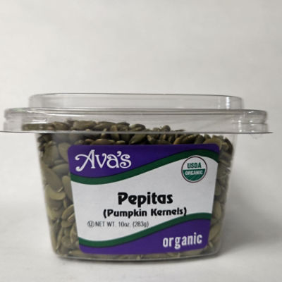 Ava's Dried Fruits and Snacks Organic Pepitas, 10 oz