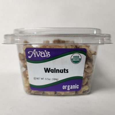 Ava's Dried Fruits and Snacks Organic Walnuts - Raw, 6.5 oz