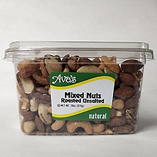 Ava's Natural Roasted Unsalted Mixed Nuts, 18 oz