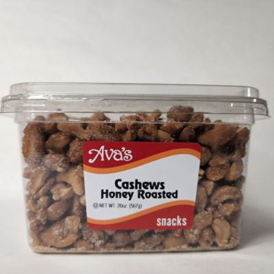 Ava's Dried Fruits and Snacks Honey Roasted Cashews, 20 oz