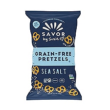 Savor Street Grain Free Sea Salt Pretzels, 6.5 Ounce