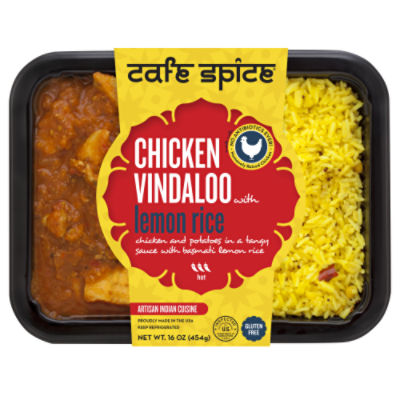Cafe Spice Chicken Vindaloo with Basmati Lemon Rice, 16 oz ShopRite