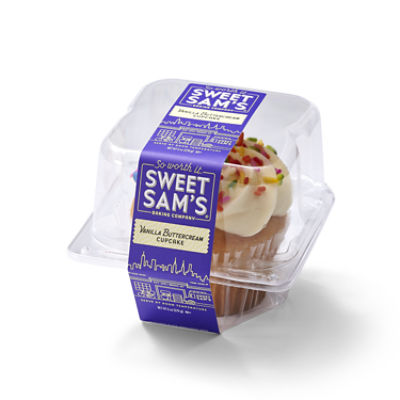 SWEET SAMS VAN BUTTERCREAM CUPCAKE, 6 oz