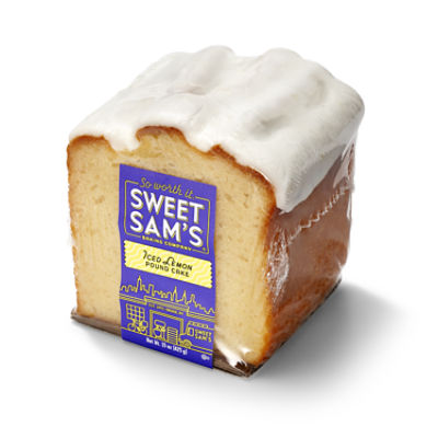 SWEET SAMS 1/4 ICED LEMON POUND CAKE, 15 oz