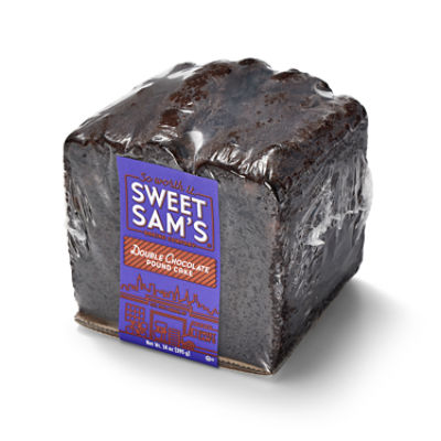 SWEET SAMS DOUBLE CHOCOLATE POUND 1/4 LF, 14 oz