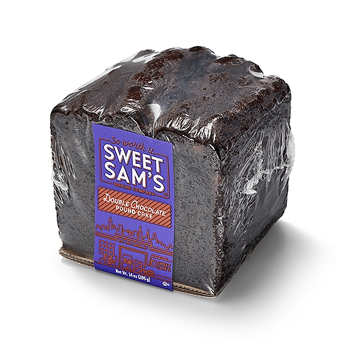 SWEET SAMS DOUBLE CHOCOLATE POUND 1/4 LF, 14 oz